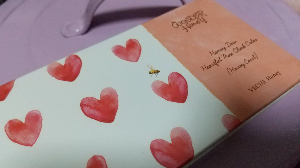 ワンダーハニー ハートフルなピュアチーク/VECUA Honey/パウダーチークを使ったクチコミ（1枚目）