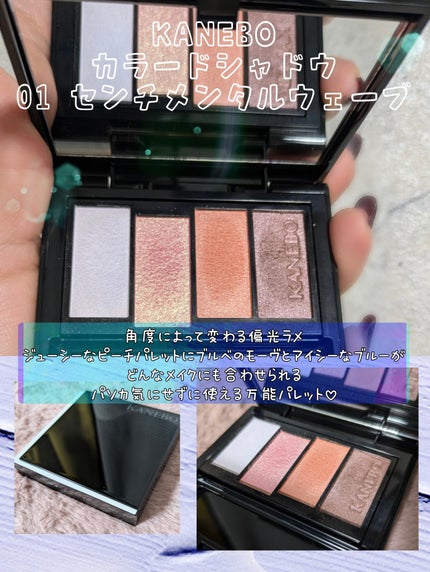 カラードシャドウ/KANEBO/アイシャドウパレットを使ったクチコミ(3枚目)