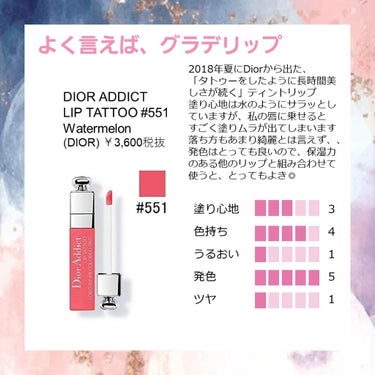 【旧】ディオール アディクト リップ ティント/Dior/リップグロスを使ったクチコミ（1枚目）