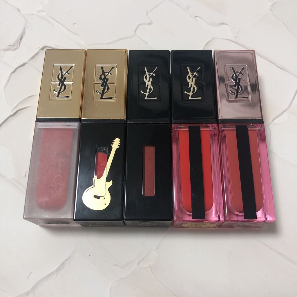 ルージュ ピュールクチュール ヴェルニ ウォーターグロウ/YVES SAINT LAURENT BEAUTE/口紅を使ったクチコミ(5枚目)