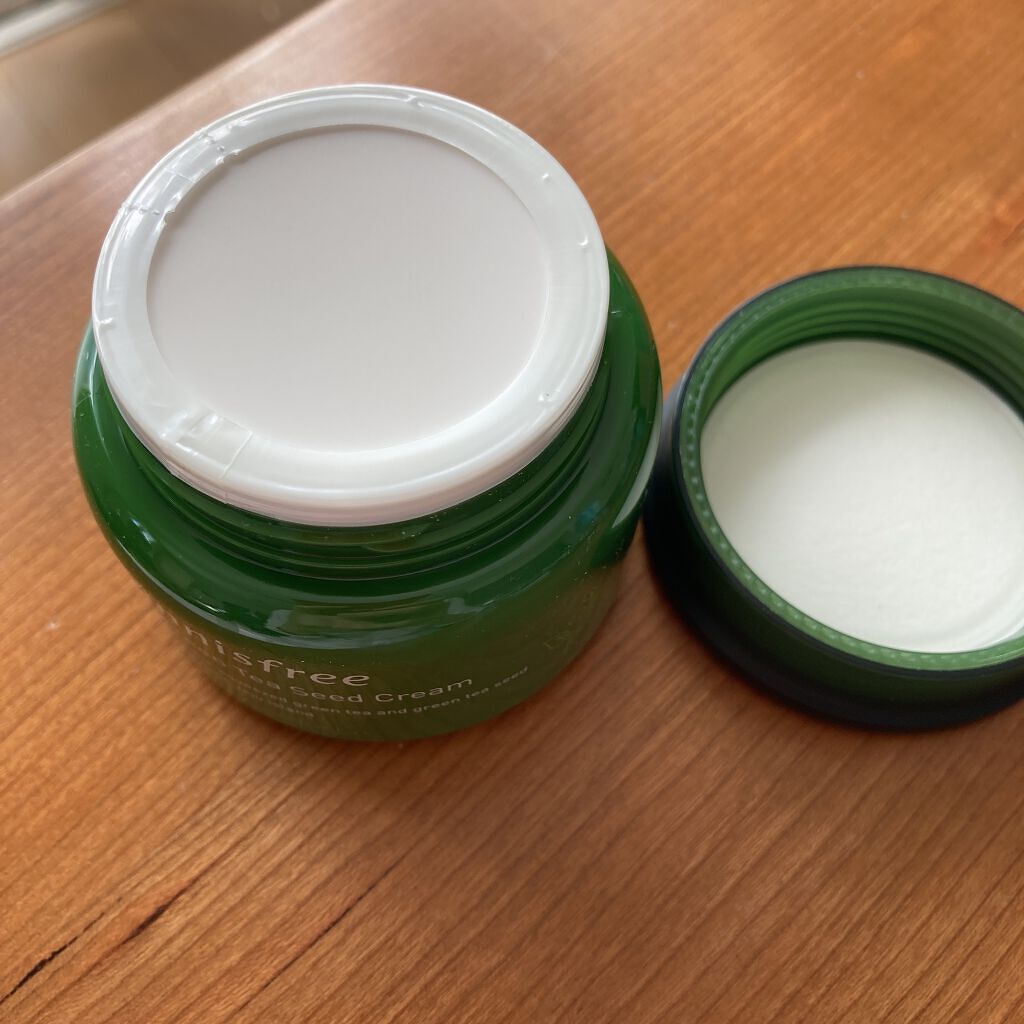 グリーンティーシード クリーム/innisfree/フェイスクリームを使ったクチコミ(2枚目)