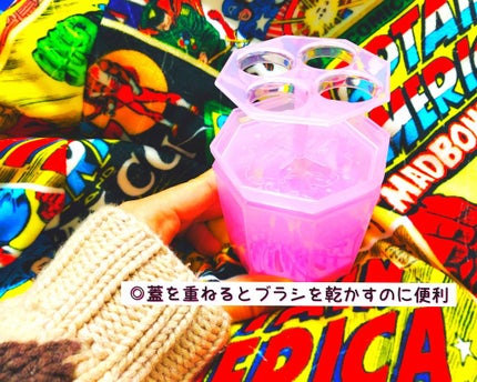 メイクブラシクリーナー/DAISO/その他化粧小物を使ったクチコミ(3枚目)