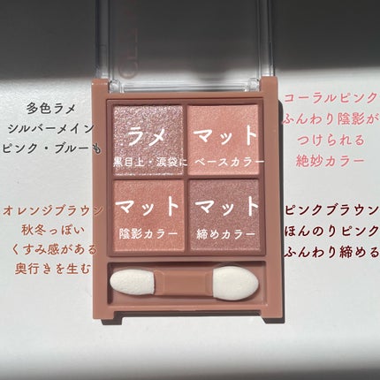 ビタートーンアイシャドウ/CEZANNE/パウダーアイシャドウを使ったクチコミ(3枚目)