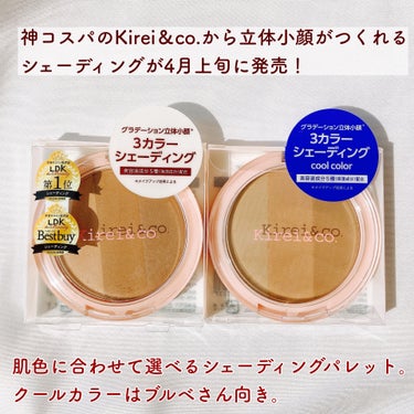 3カラーシェーディングパレット 通常品/Kirei&co./シェーディングを使ったクチコミ（2枚目）