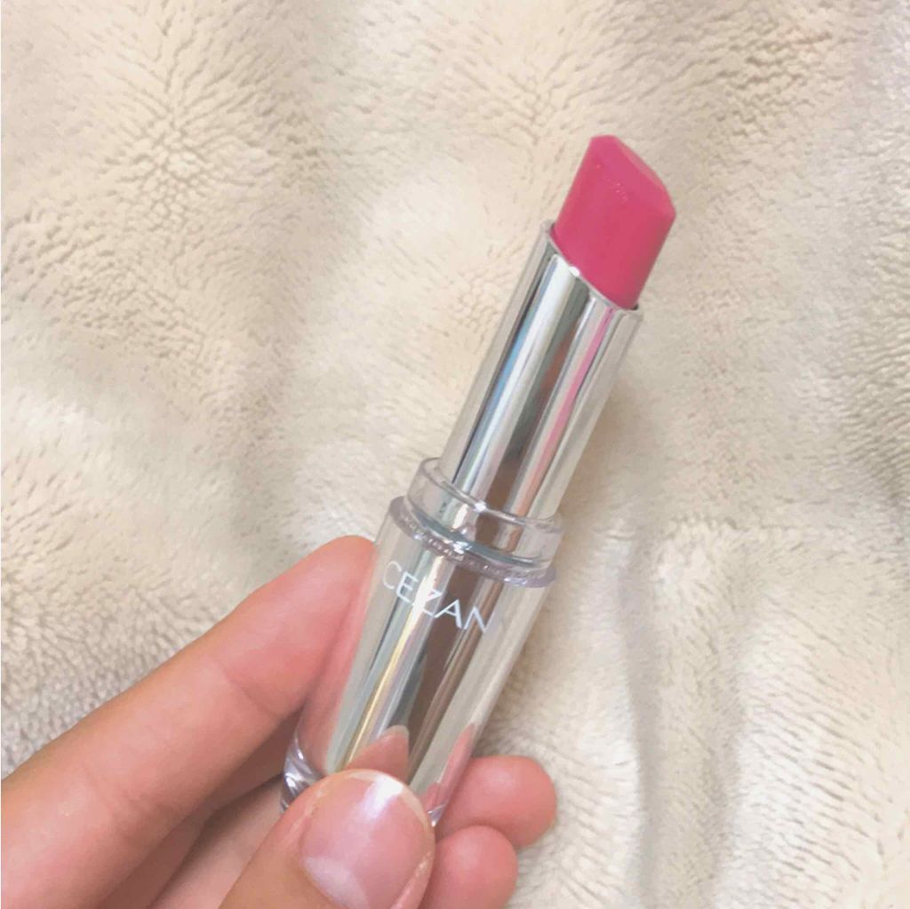 ラスティンググロスリップ/CEZANNE/口紅を使ったクチコミ(3枚目)