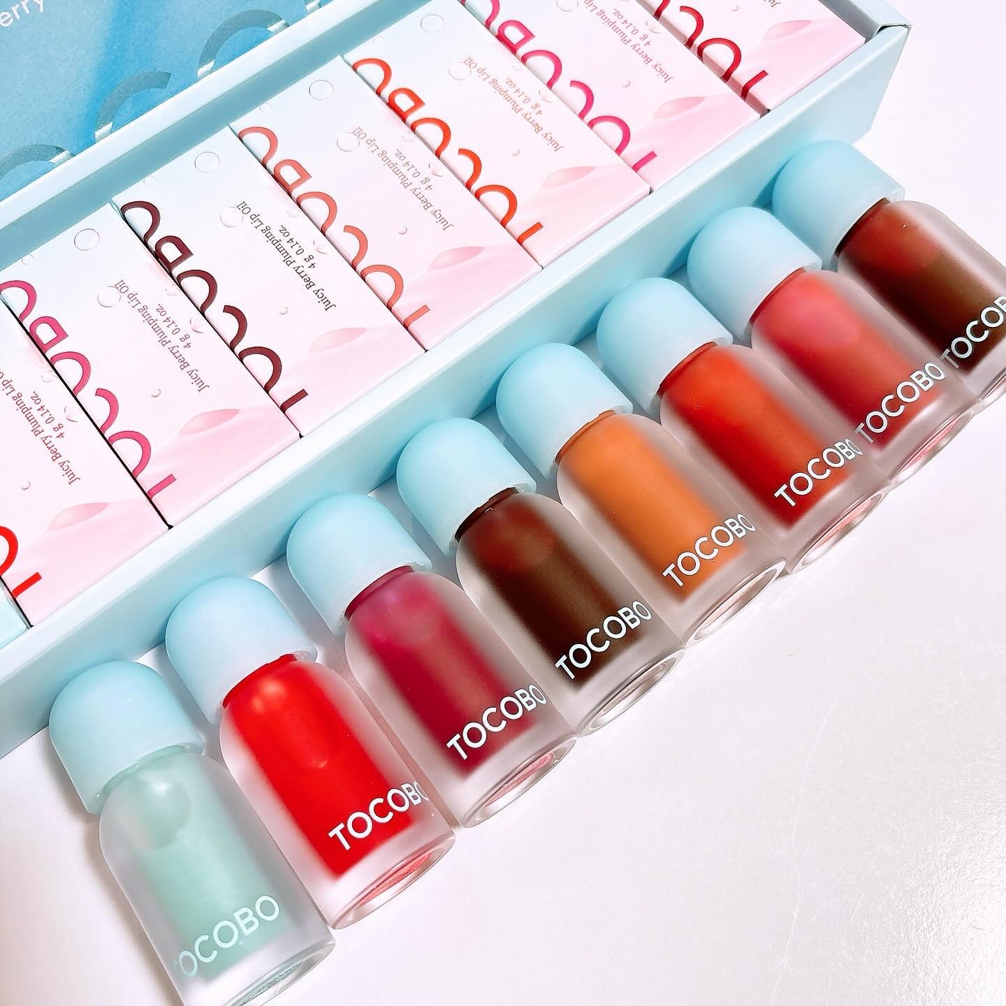 ジューシーベリープランピングリップオイル/TOCOBO/リップグロスを使ったクチコミ（2枚目）