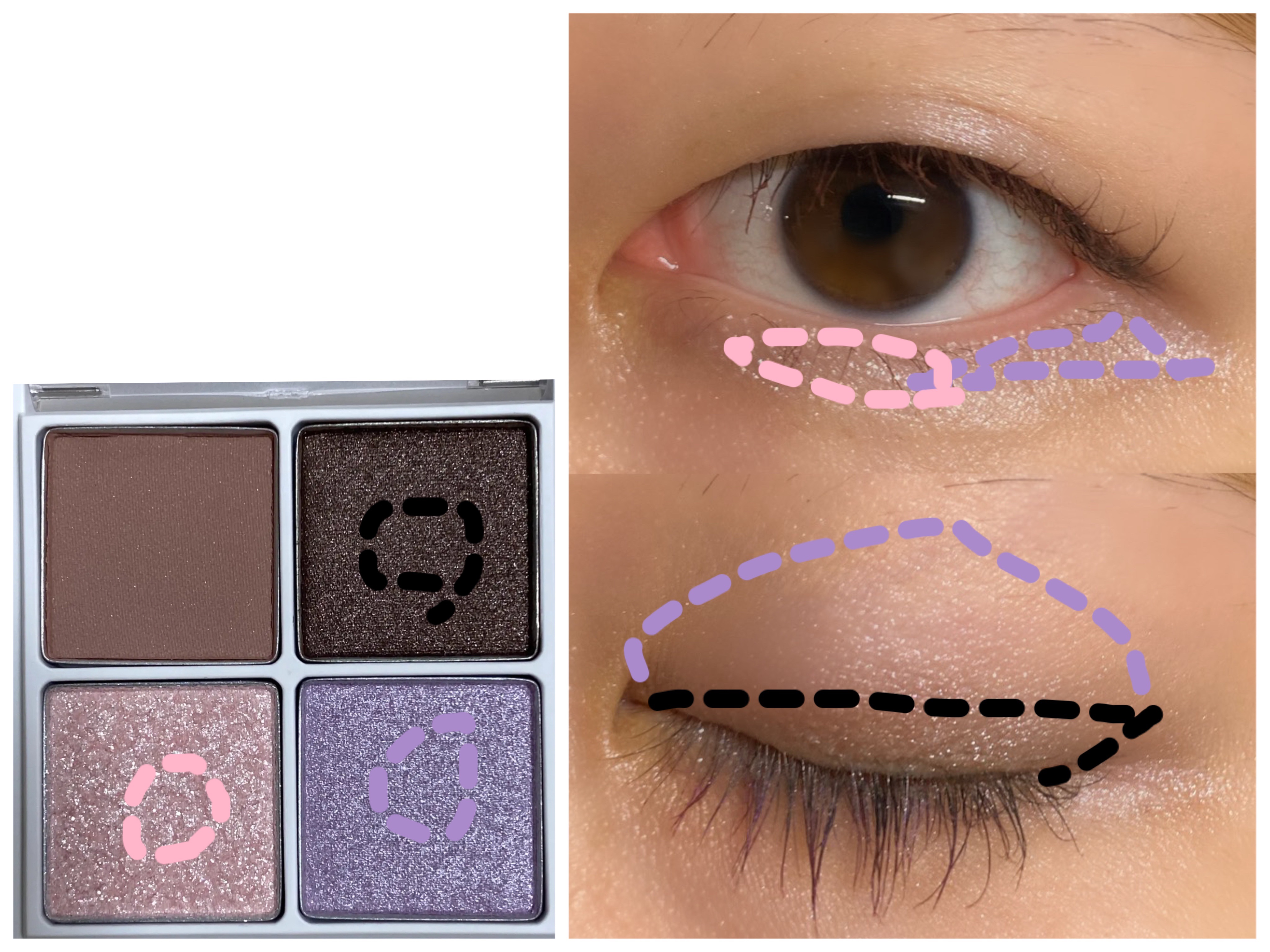 THE アイパレR/b idol/アイシャドウパレットを使ったクチコミ（2枚目）