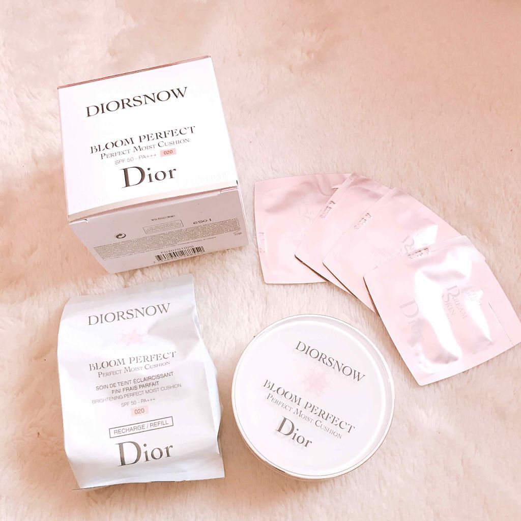 スノー ブルーム パーフェクト クッション SPF50／PA+++/Dior/クッションファンデーションを使ったクチコミ（1枚目）