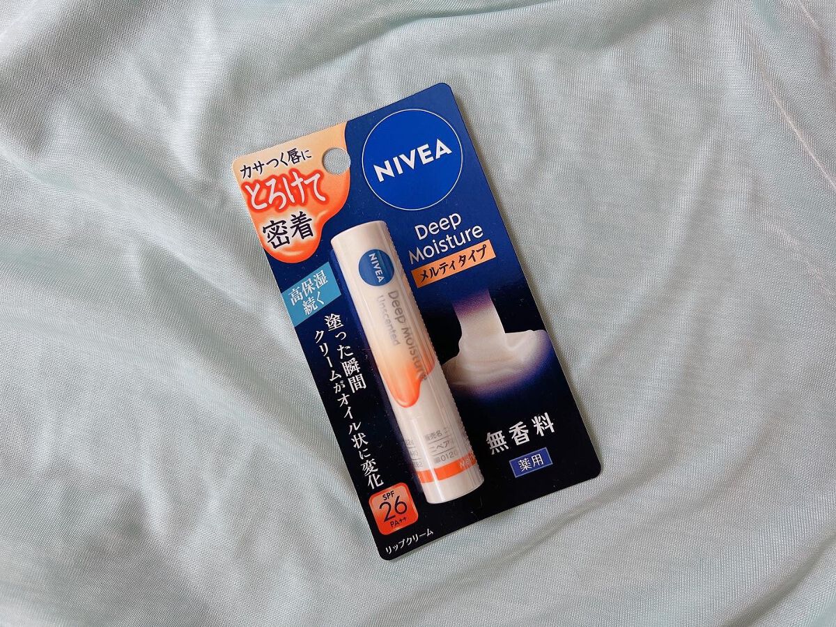 ニベア ディープモイスチャーリップ メルティタイプ/ニベア/リップクリームを使ったクチコミ（1枚目）