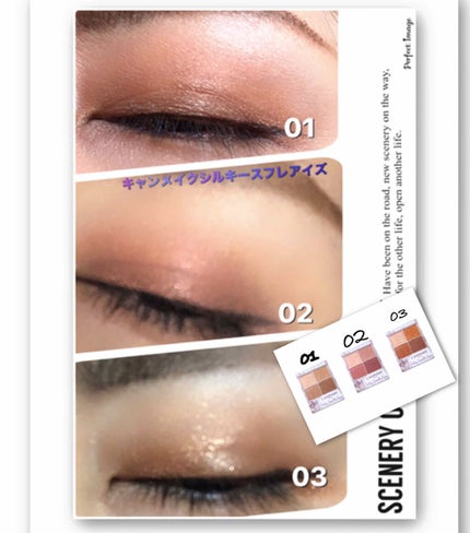 シルキースフレアイズ/キャンメイク/アイシャドウパレットを使ったクチコミ(1枚目)