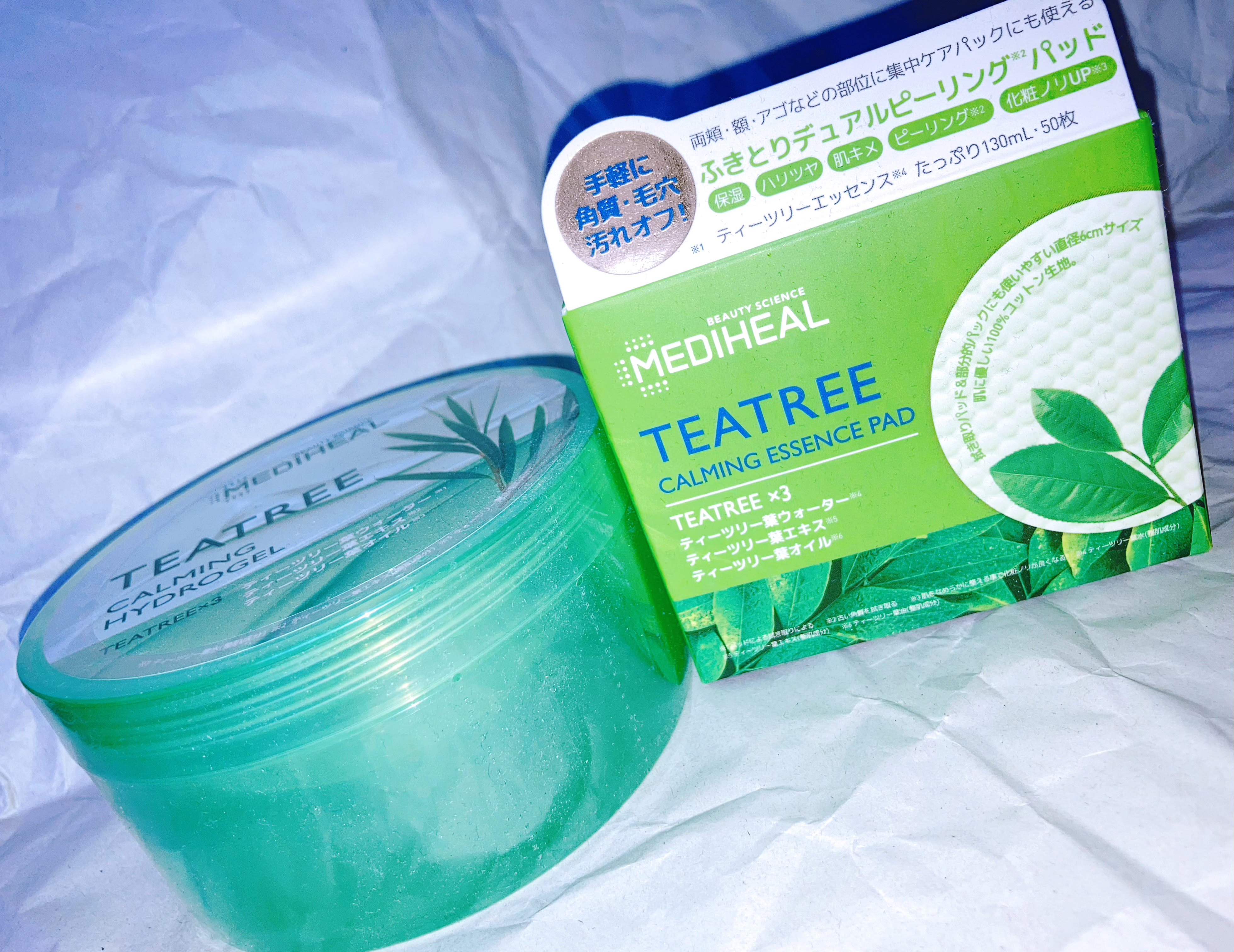 ティーツリーカーミングハイドロジェル/MEDIHEAL/ボディローションを使ったクチコミ（1枚目）