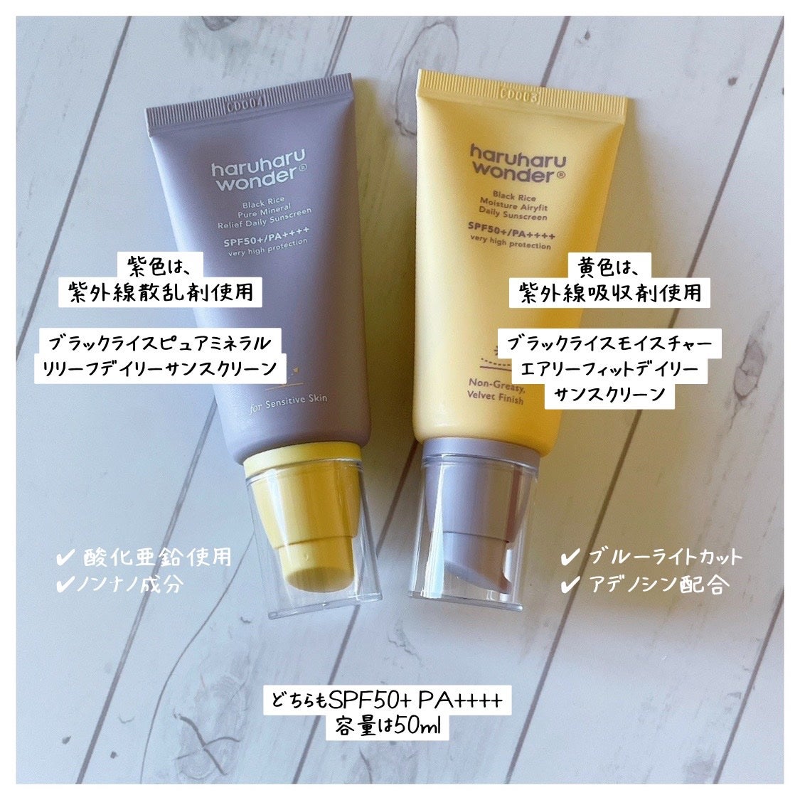 ブラックライス ピュア ミネラル リリーフ デイリー サンスクリーン/haruharu wonder/日焼け止めクリームを使ったクチコミ(2枚目)