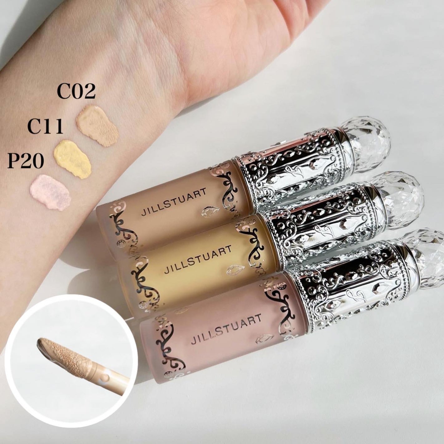 ダイヤモンドティップス コンシーラー<カバータイプ>/JILL STUART/リキッドコンシーラーを使ったクチコミ(2枚目)