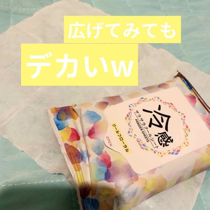 冷感 サラサラクールシート/コーヨー化成/ボディシートを使ったクチコミ(2枚目)