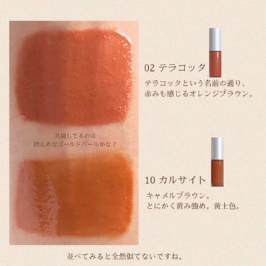 ミネラルカラーセラム 02 テラコッタ/ONLY MINERALS/リップグロスを使ったクチコミ（2枚目）