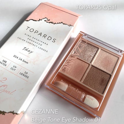 ベージュトーンアイシャドウ/CEZANNE/アイシャドウパレットを使ったクチコミ(2枚目)