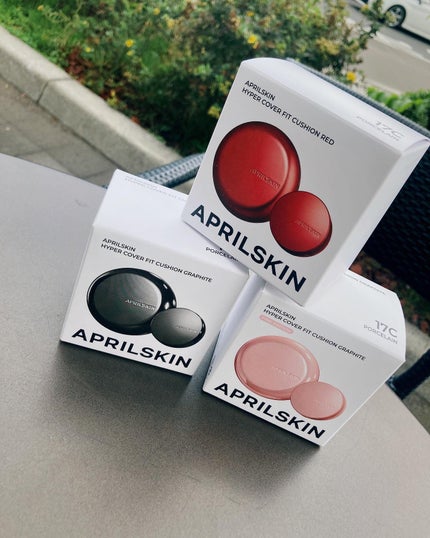 ハイパーカバーフィットクッション ピンク(桜エディション)/APRILSKIN/クッションファンデーションを使ったクチコミ(3枚目)