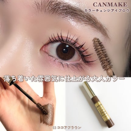 カラーチェンジアイブロウ/キャンメイク/眉マスカラを使ったクチコミ(5枚目)