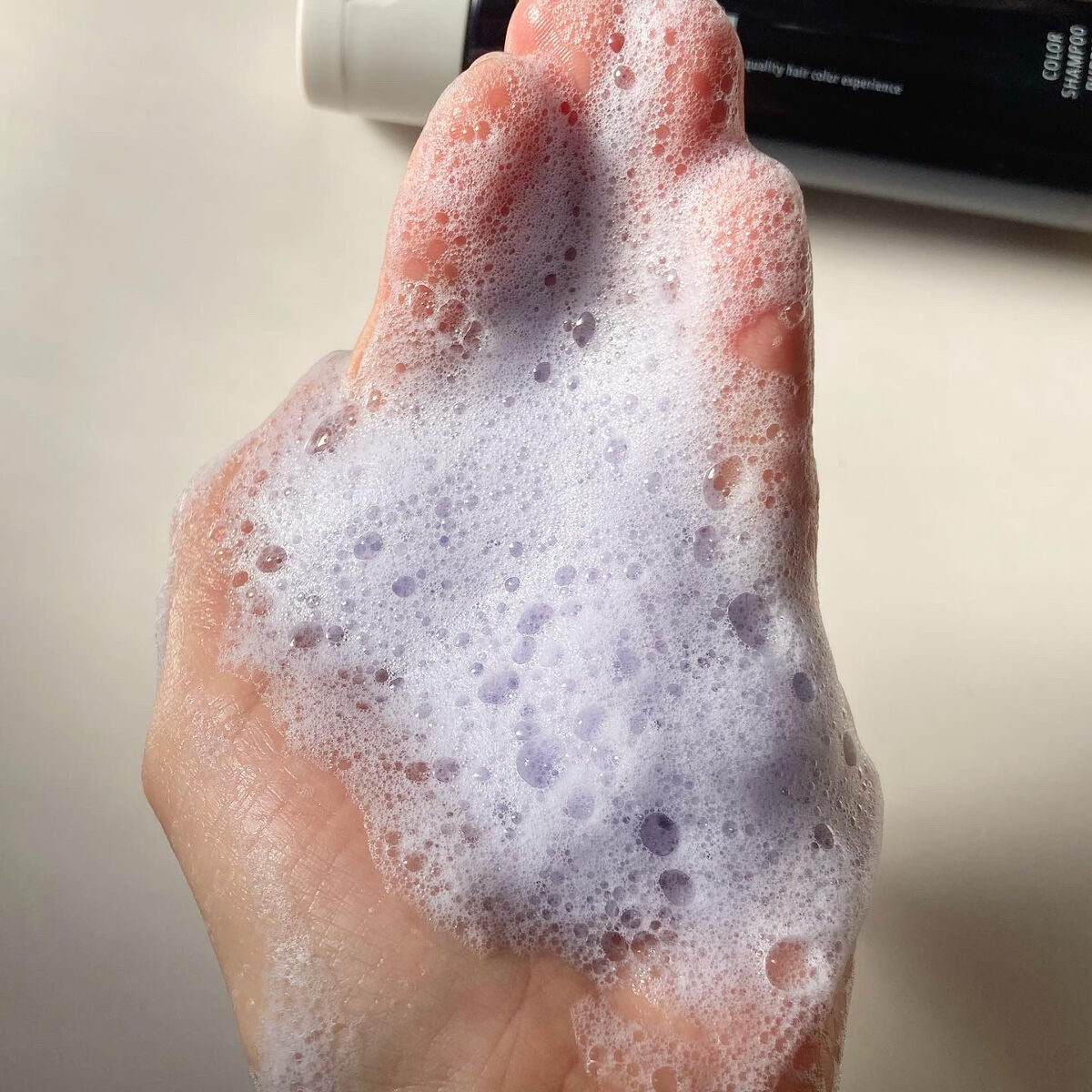 カラーシャンプーPURPLE/COLORIS/市販シャンプーを使ったクチコミ(3枚目)