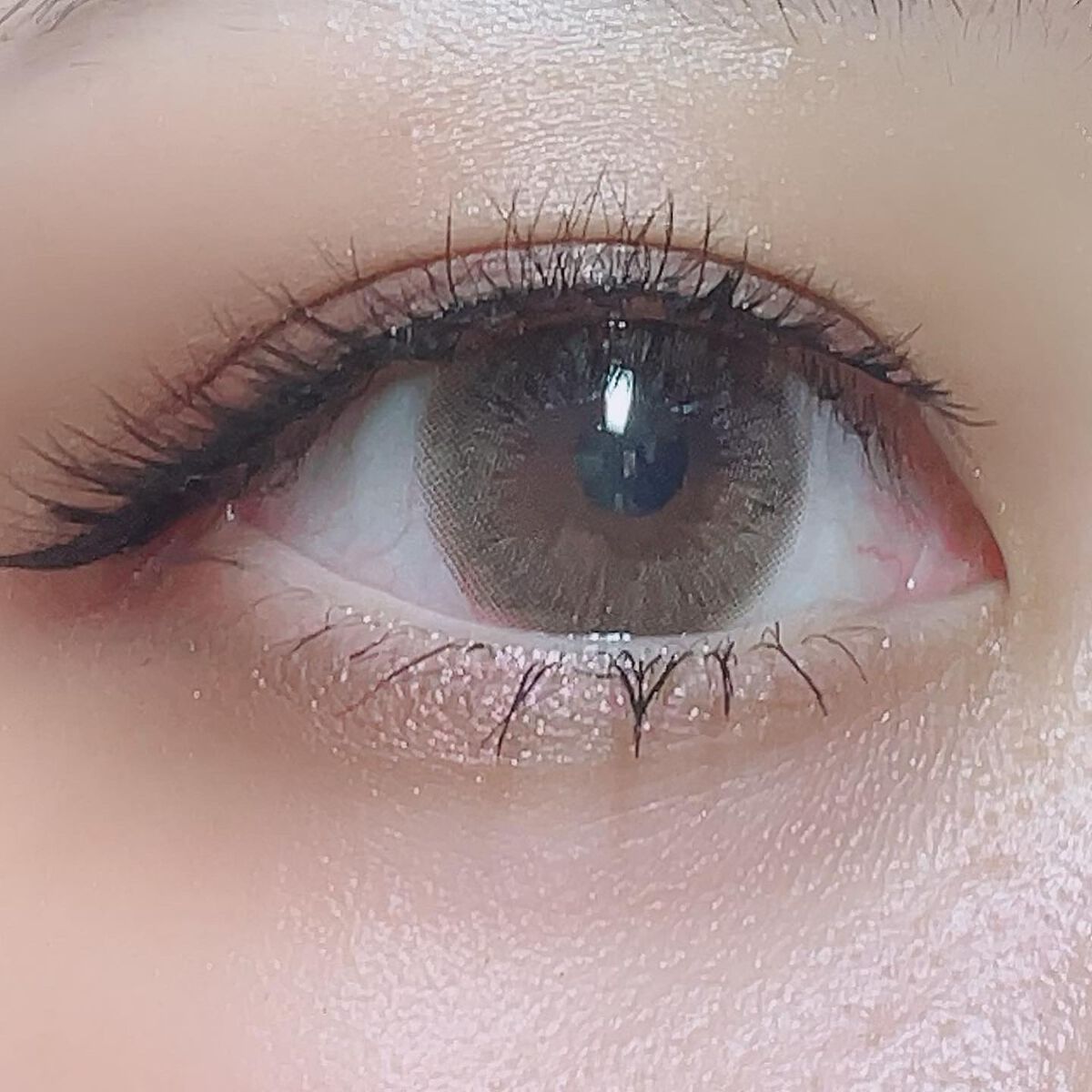 スワニーピュアチョコ(Swany Pure Choco)/OLOLA/カラーコンタクトレンズを使ったクチコミ（2枚目）