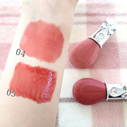 ジルスチュアート ブルームドロップ リップ&チーク シフォン 05 bare heart/JILL STUART/リキッドチークを使ったクチコミ(2枚目)