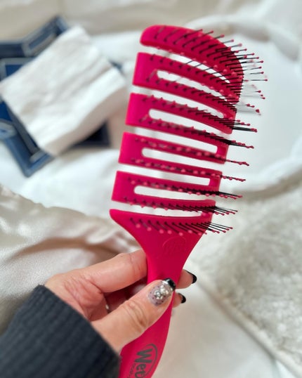フレックスドライ パドルブラシ ピンク/ウェットブラシ/ヘアブラシを使ったクチコミ(5枚目)