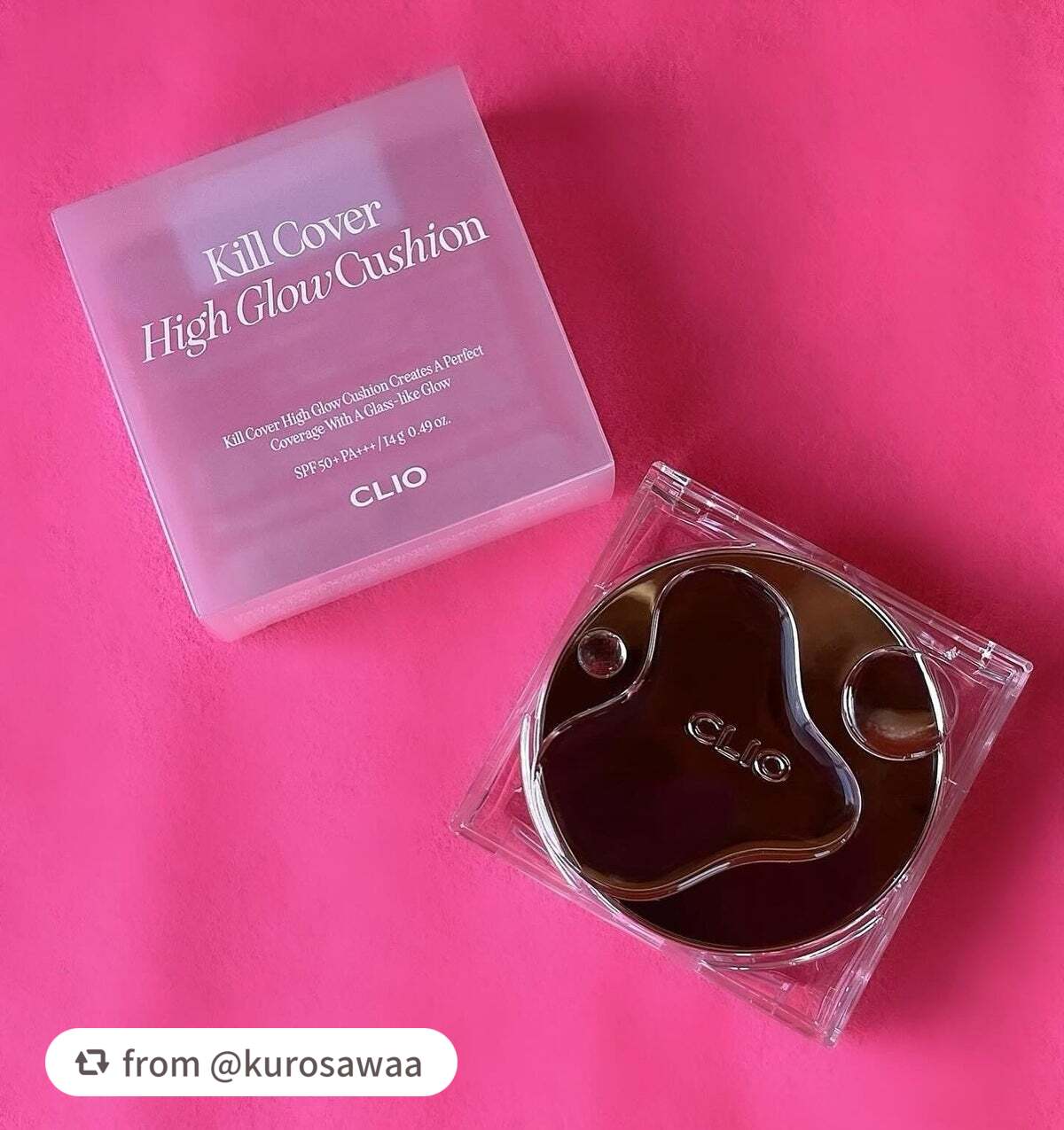 キル カバー ハイ グロウ クッション/CLIO/クッションファンデーションを使ったクチコミ(2枚目)