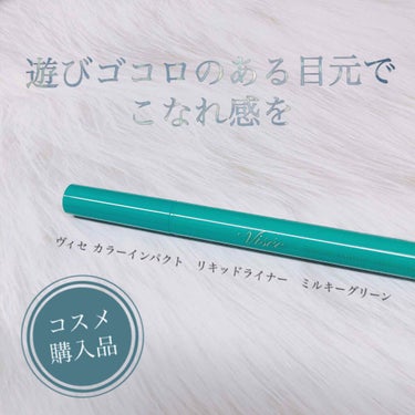 
〈コスメ購入品📝〉

こんにちは、あめいろです☔️
今回はカラーライナーのレビューです！

👀この投稿を読むのにおすすめな方
・ブラック、ブラウン以外のカラーライナーを探している
・リキッドライナーが