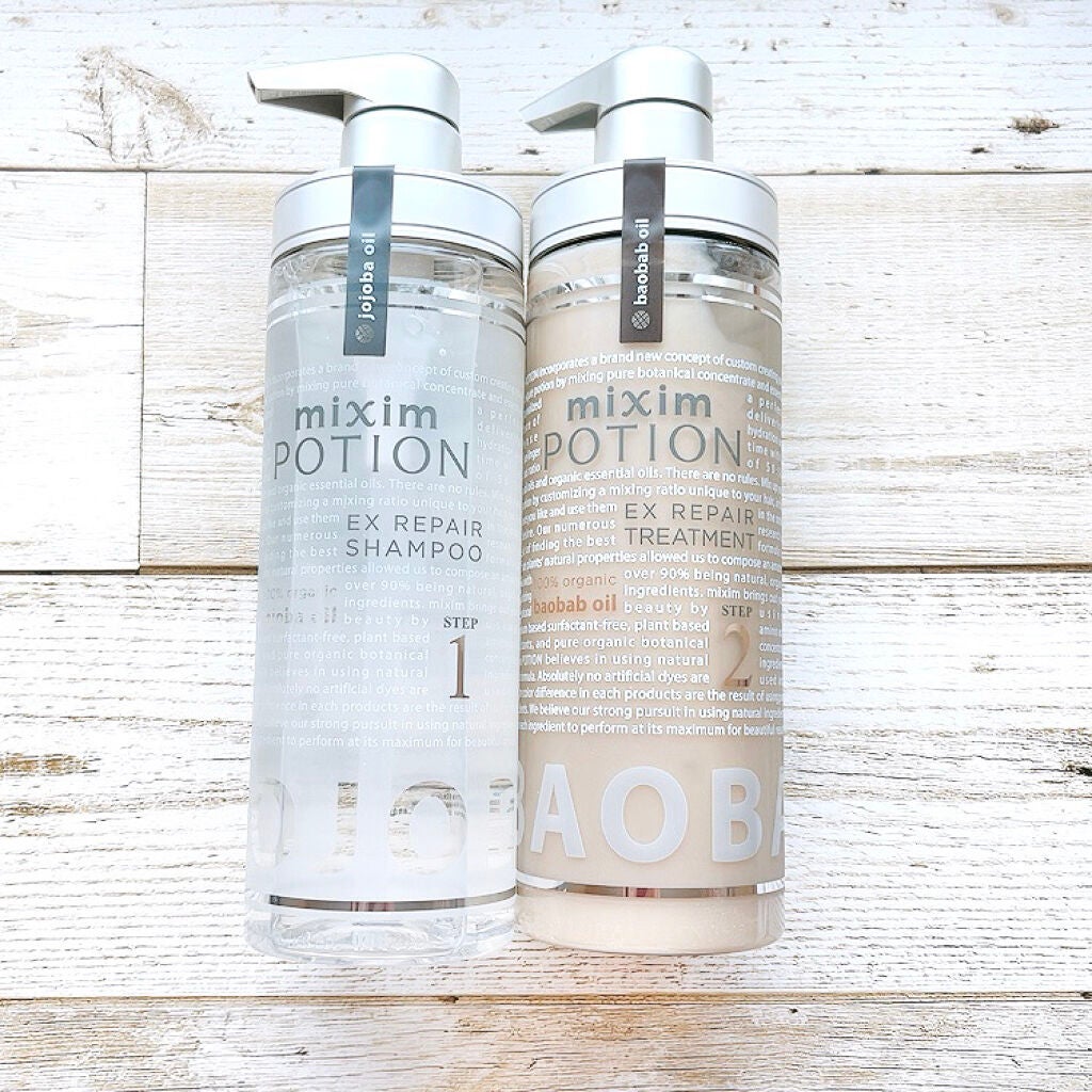 リペアシャンプー/ヘアトリートメント/mixim POTION/シャンプー・コンディショナーを使ったクチコミ(1枚目)