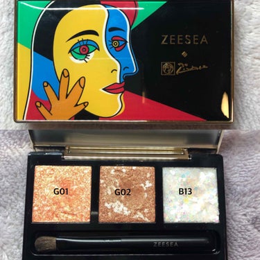 ZEESEA ×PICASSO COLOREYESHADOW/ZEESEA/アイシャドウパレットを使ったクチコミ（2枚目）