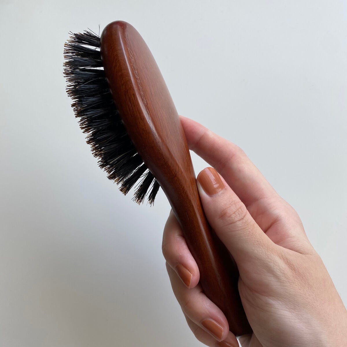 ウッドヘアブラシ ブラウン/MARKS&WEB/ヘアブラシを使ったクチコミ(3枚目)