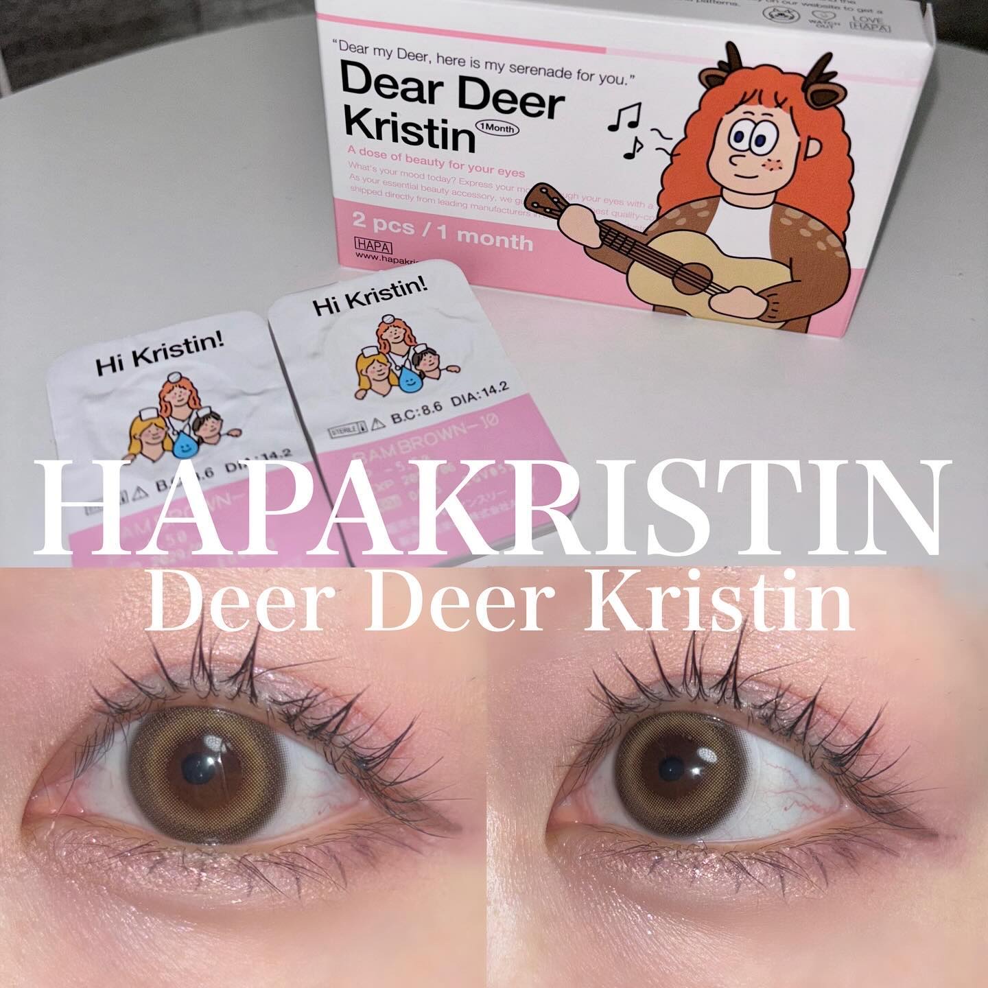 Dear Deer Kristen 1month/Hapa kristin/ワンデー（１DAY）カラコンを使ったクチコミ（1枚目）