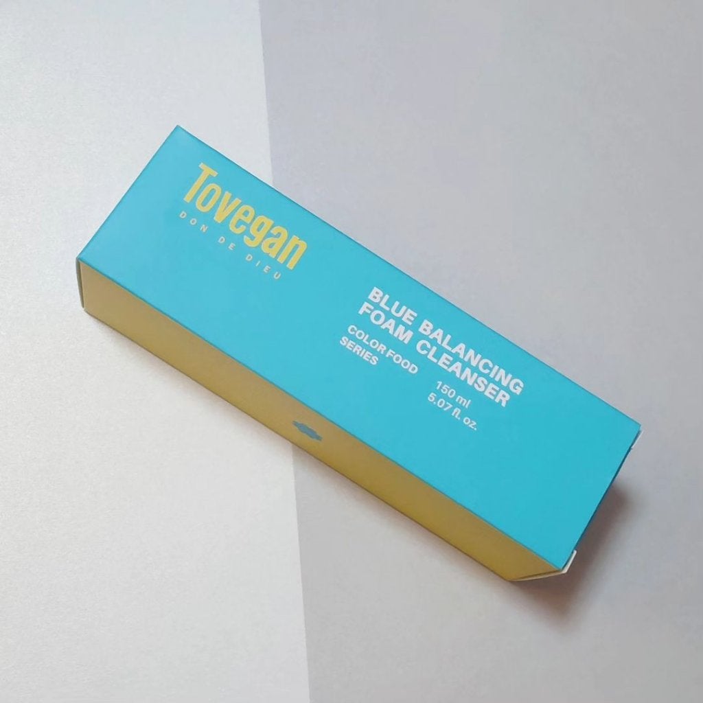 カラーフードシリーズブルーバランシングフォームクレンザー/Tovegan/洗顔フォームを使ったクチコミ(3枚目)