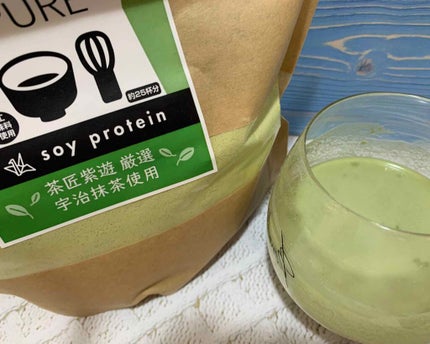 MATCHA PURE(プロテインパウダー)/ピュアパートナー/ソイプロテインを使ったクチコミ(4枚目)