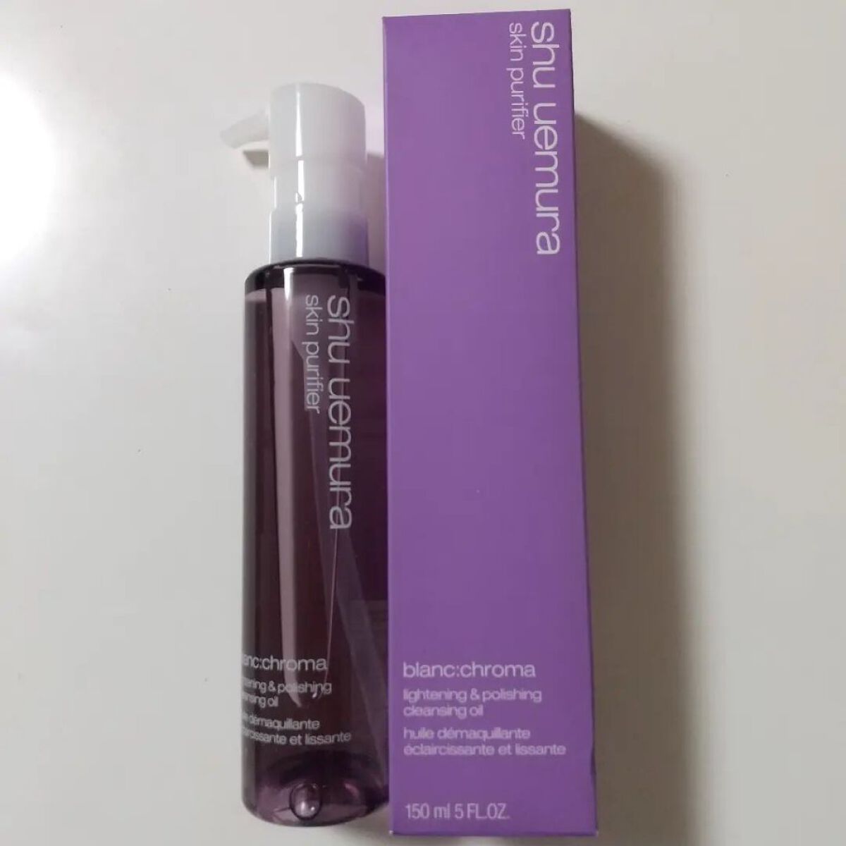 shu uemura ブランクロマ ライト&ポリッシュ クレンジング オイルのクチコミ「shu uemura
ブランクロマ ライト&ポリッシュ クレンジングオイル
150ml

1度.....」（1枚目）