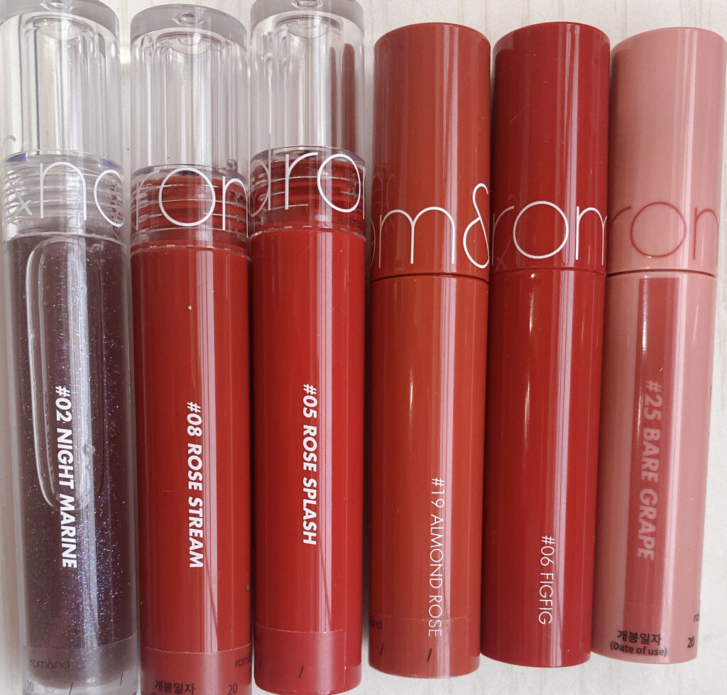 ジューシーラスティングティント/rom&nd/リップティントを使ったクチコミ（2枚目）