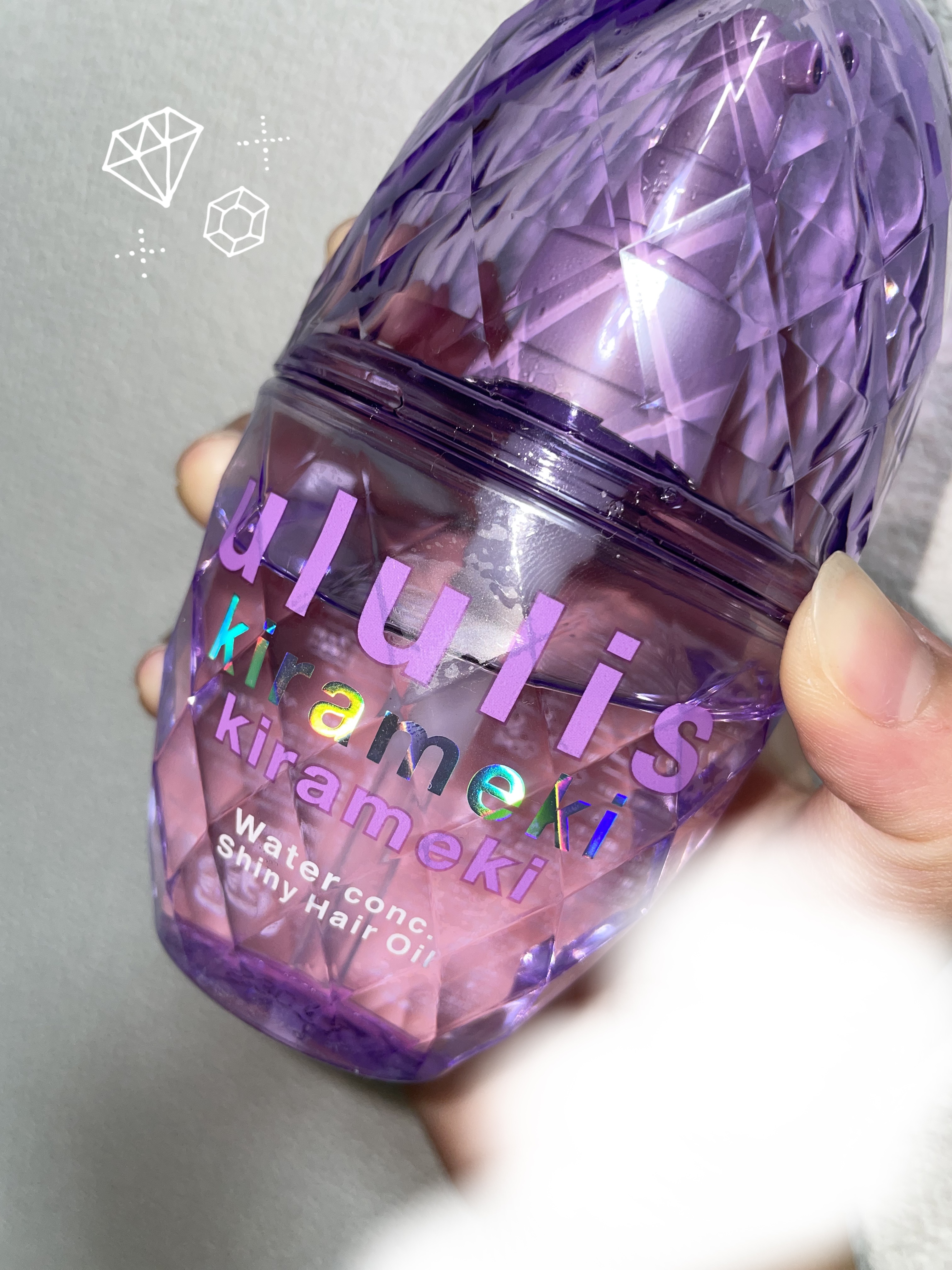キラメキ ウォーターコンク シャイニー ヘアオイル/ululis/ヘアオイルを使ったクチコミ（1枚目）