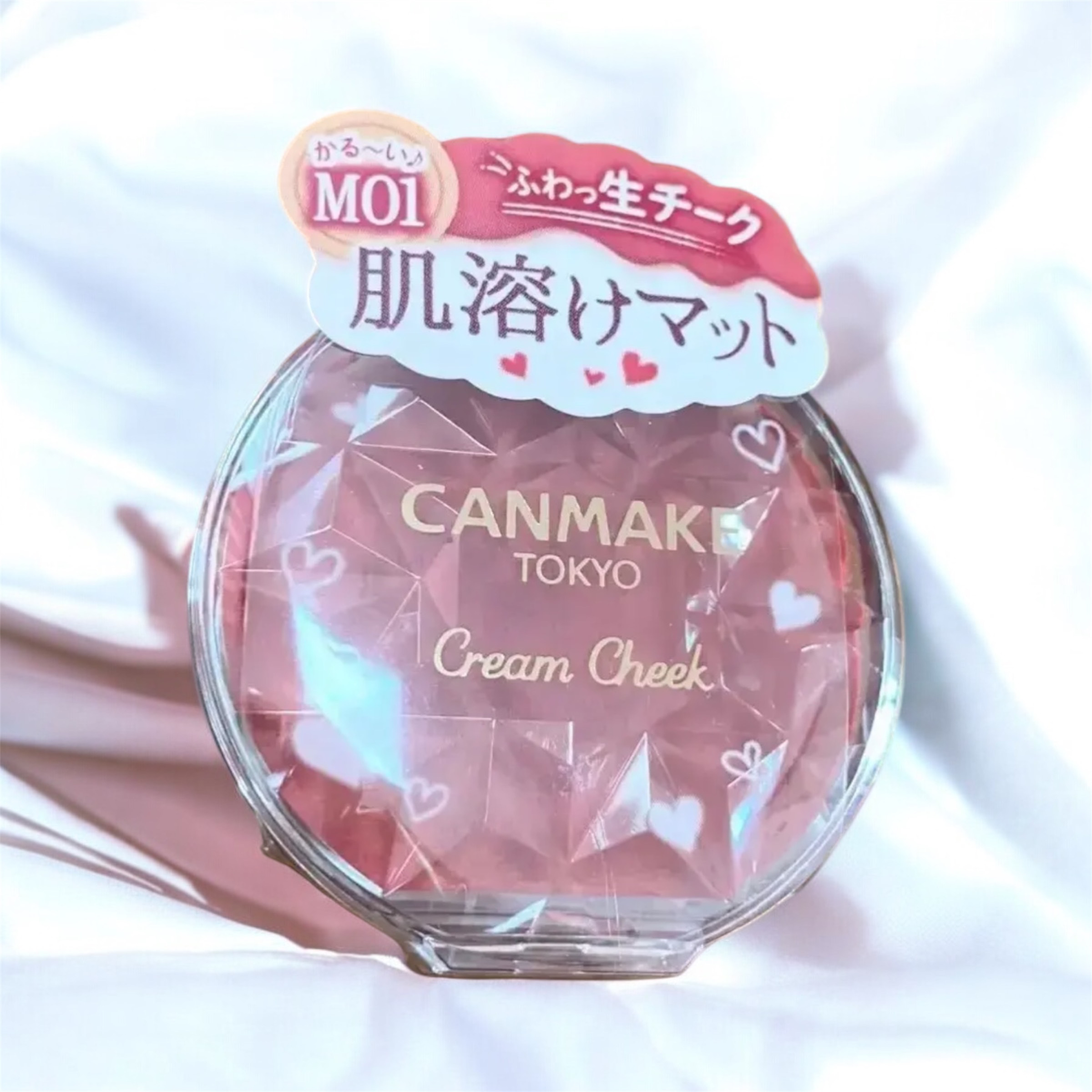 クリームチーク（マットタイプ） M01 アップルコンポート/キャンメイク/ジェル・クリームチークを使ったクチコミ（2枚目）