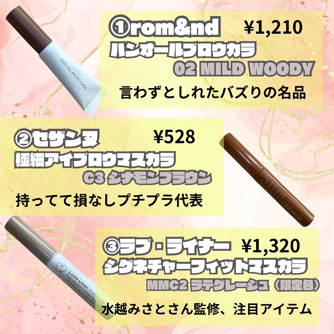 極細アイブロウマスカラ/CEZANNE/眉マスカラを使ったクチコミ（3枚目）