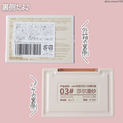 3in1 グラデーション チーク/xixi/パウダーチークを使ったクチコミ(7枚目)