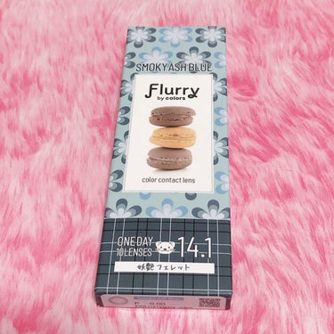 Flurry by colors 1day スモーキーアッシュブルー(妖艶フェレット)/Flurry by colors/ワンデー（１DAY）カラコンを使ったクチコミ（1枚目）