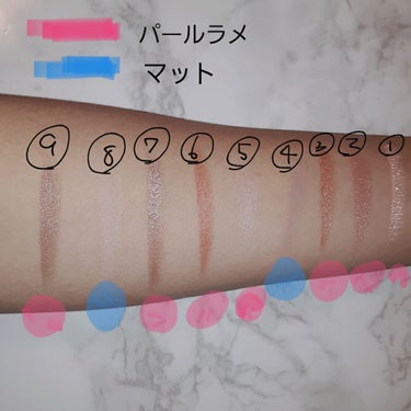 UR GLAM　BLOOMING EYE COLOR PALETTE/U R GLAM/パウダーアイシャドウを使ったクチコミ（3枚目）