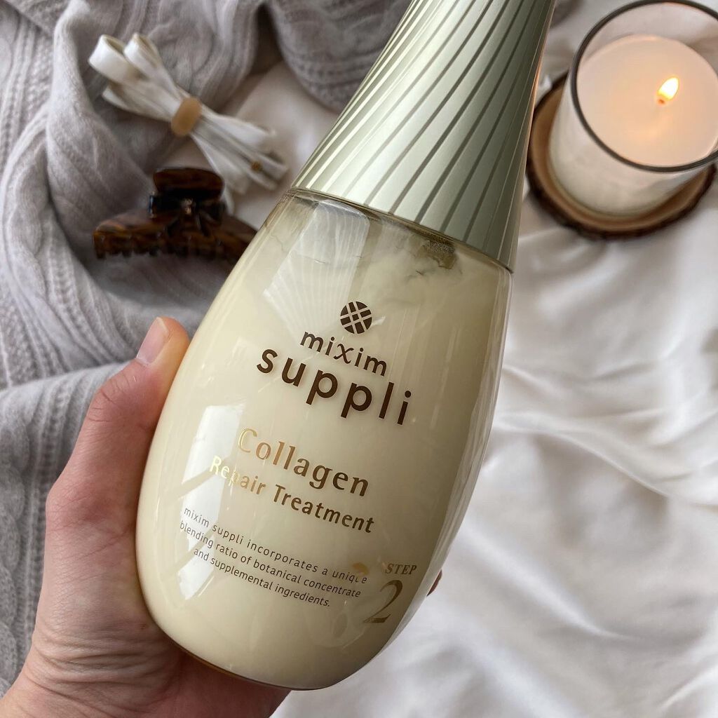 ビタミン リペアシャンプー/コラーゲン リペアヘアトリートメント/mixim suppli/市販シャンプーを使ったクチコミ(3枚目)