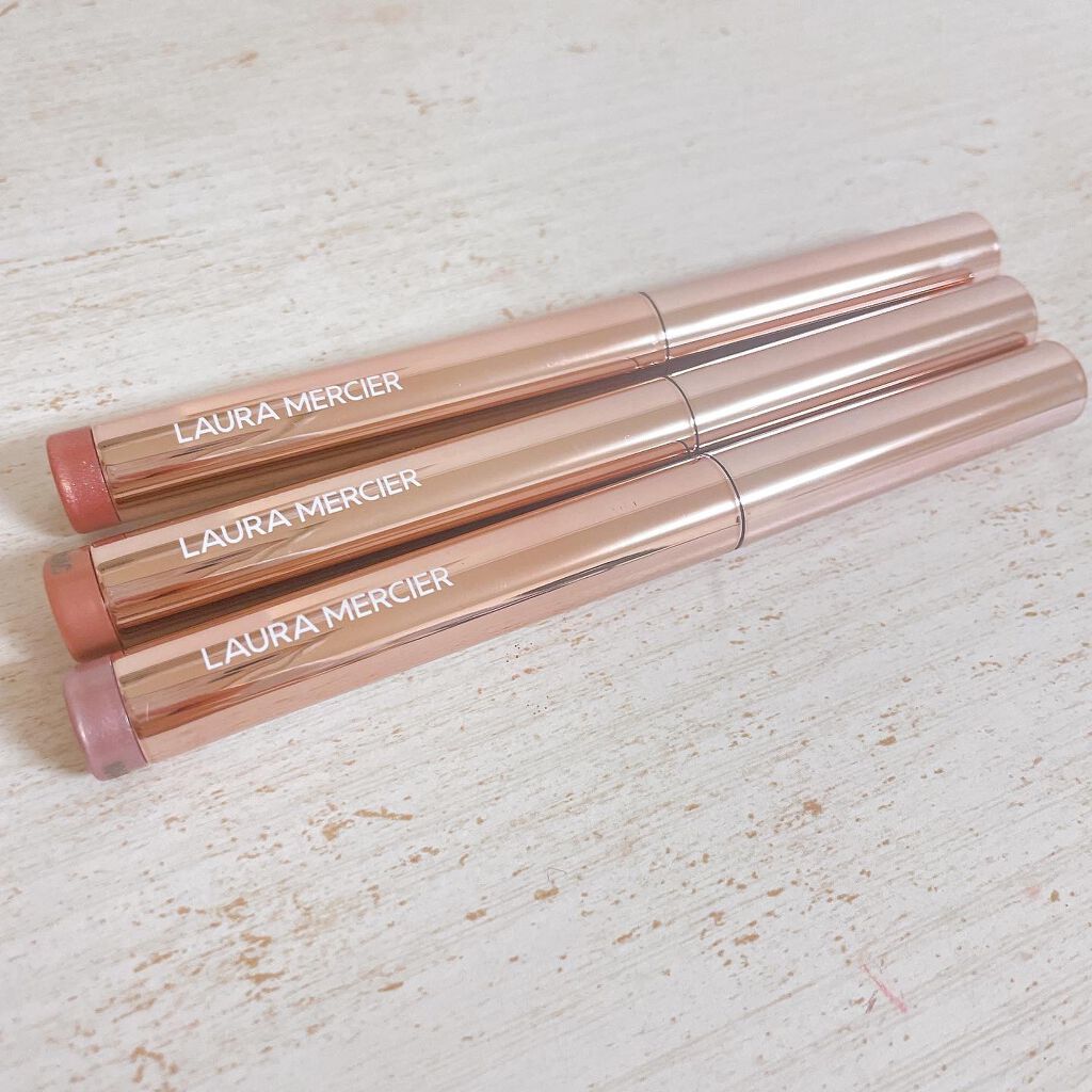 キャビアスティック アイカラー R1 KISS FROM A ROSE/ローラ メルシエ/スティックアイシャドウを使ったクチコミ（2枚目）