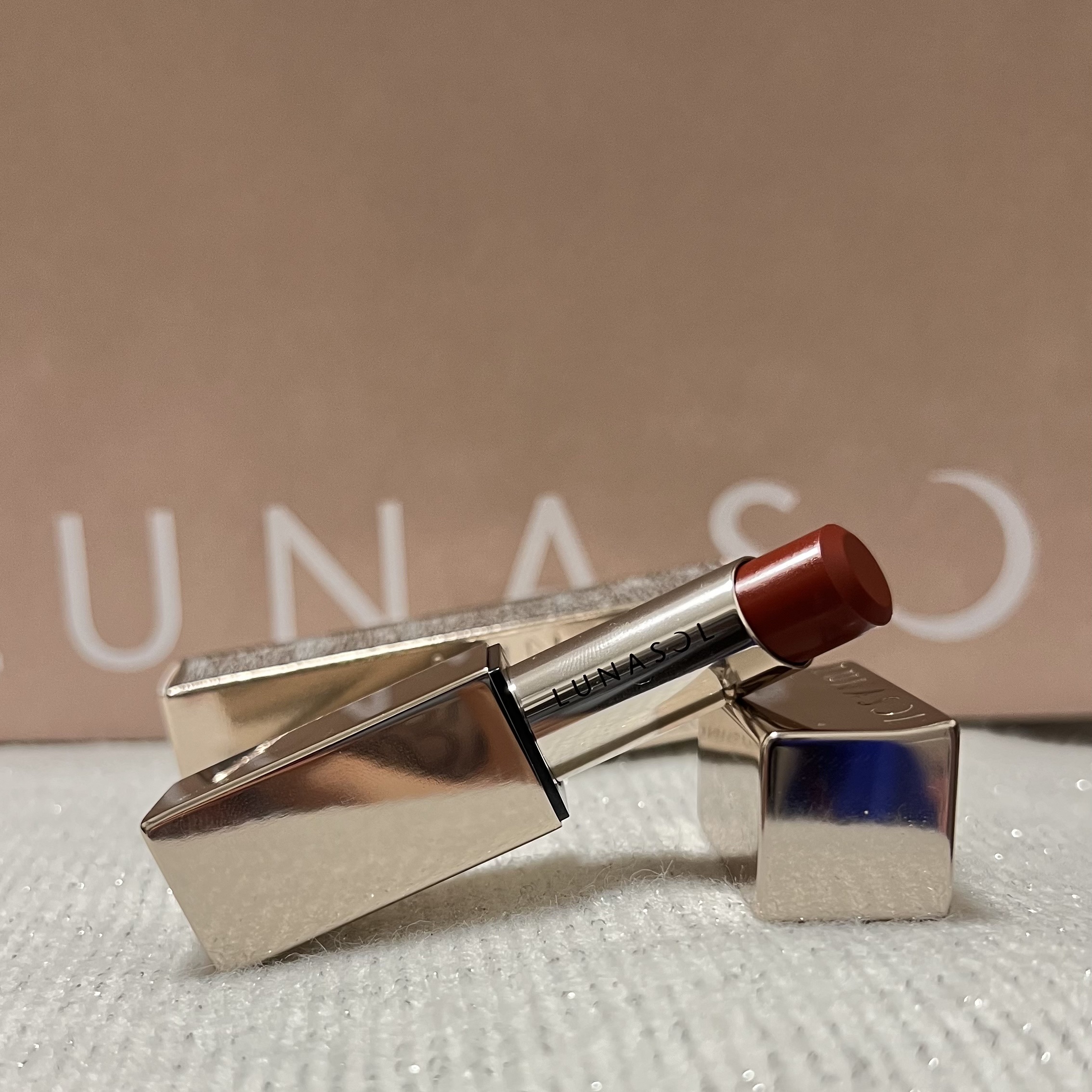 ルナソル フュージングカラーリップス 06 Ruby Glint/LUNASOL/口紅を使ったクチコミ（1枚目）