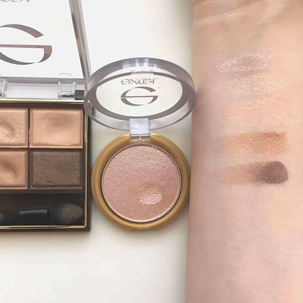 シャイニーシャドウ N/excel/単色アイシャドウを使ったクチコミ（2枚目）