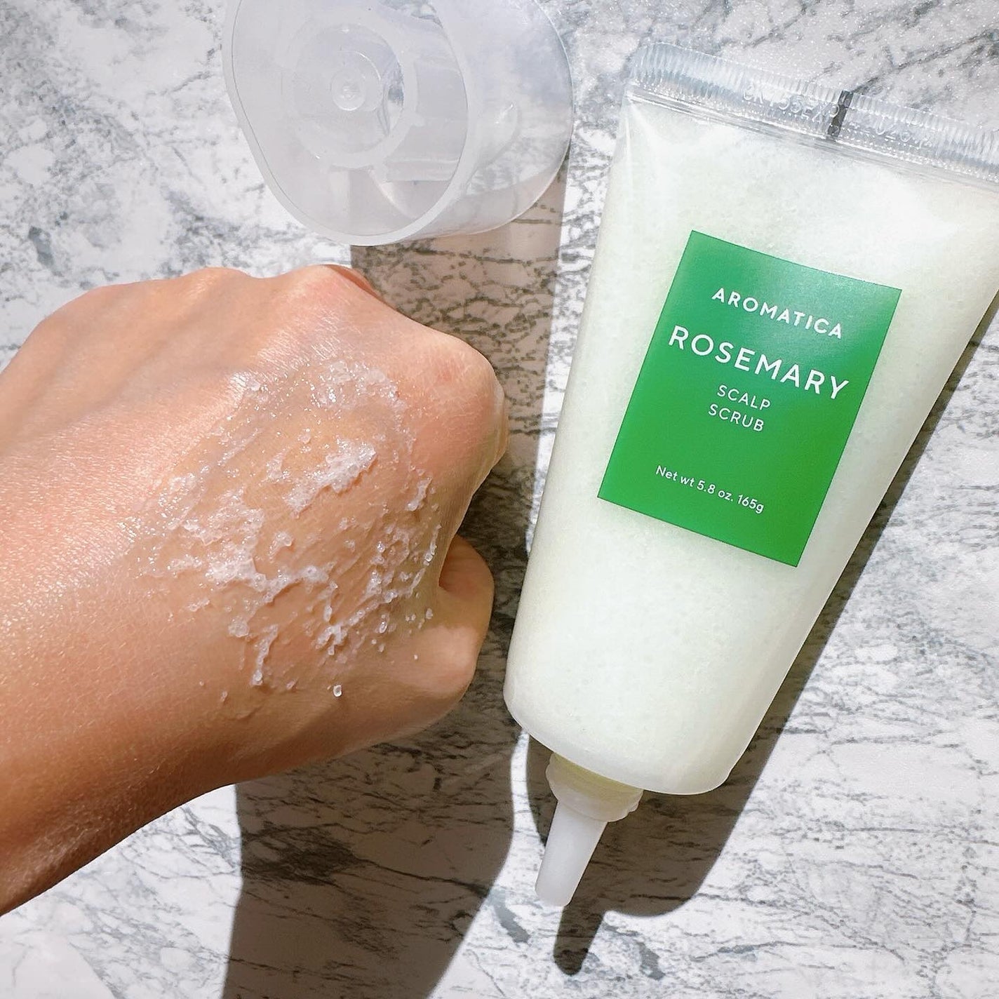 ローズマリー スカルプ スクラブ/AROMATICA/ヘッドスクラブを使ったクチコミ(5枚目)