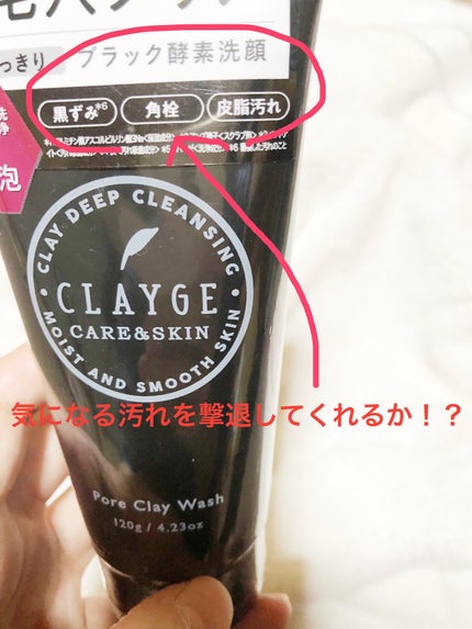 ポアクレイウォッシュ/CLAYGE/洗顔フォームを使ったクチコミ(4枚目)