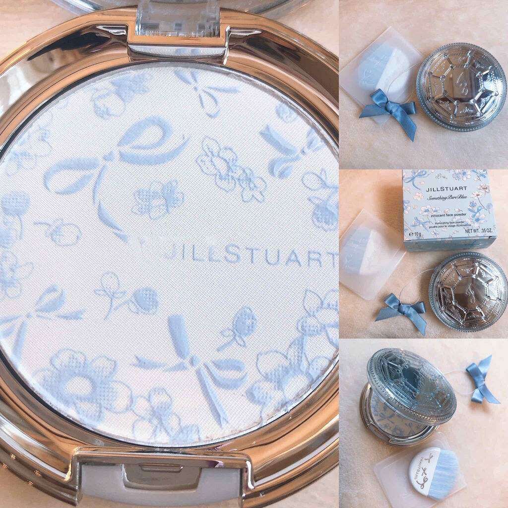 サムシングピュアブルー イノセントフェイスパウダー/JILL STUART/プレストパウダーを使ったクチコミ（2枚目）