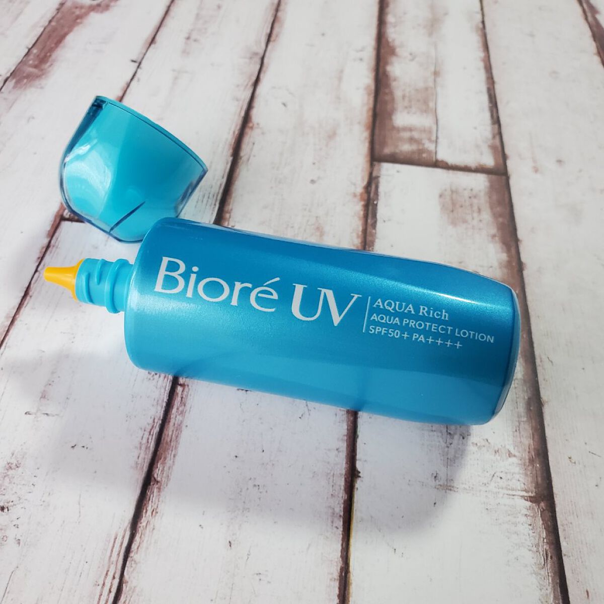 ビオレUV アクアリッチ アクアプロテクトローション(水層パック)/ビオレ/日焼け止めローションを使ったクチコミ（2枚目）